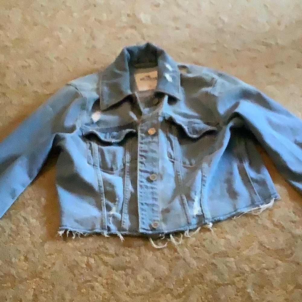 This is a Hollister Distressed Jean jacket.